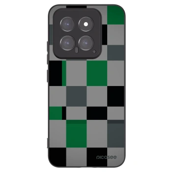 Picasee husă neagră din silicon pentru Xiaomi 14 - Block Grid