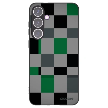 Picasee husă neagră din silicon pentru Samsung Galaxy S24+ S926B 5G - Block Grid