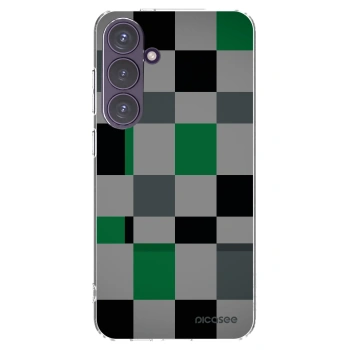 Picasee husă transparentă din silicon pentru Samsung Galaxy S24+ S926B 5G - Block Grid