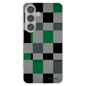 Picasee husă transparentă din silicon pentru Samsung Galaxy S24 S921B 5G - Block Grid