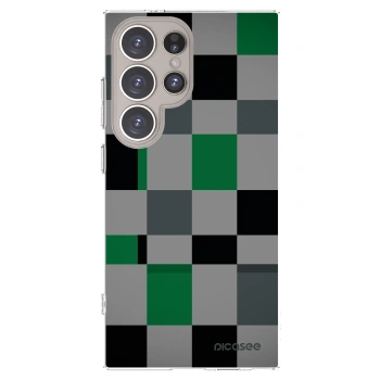 Picasee husă transparentă din silicon pentru Samsung Galaxy S24 Ultra S928B 5G - Block Grid