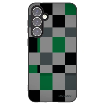 Picasee husă neagră din silicon pentru Samsung Galaxy S23 FE S711B - Block Grid