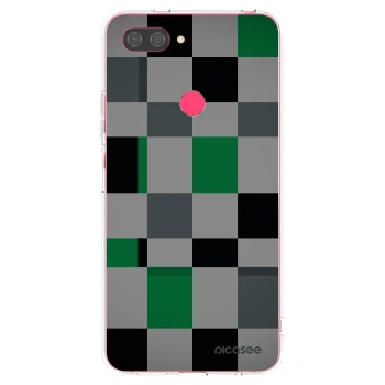 Picasee husă transparentă din silicon pentru Xiaomi Mi 8 Lite - Block Grid