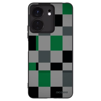 Picasee husă neagră din silicon pentru Xiaomi Redmi 13C 4G - Block Grid