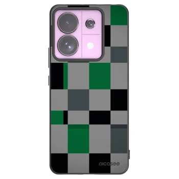 Picasee husă neagră din silicon pentru Xiaomi Redmi Note 13 Pro 5G - Block Grid