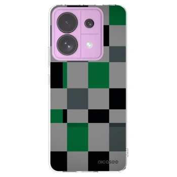 Picasee husă transparentă din silicon pentru Xiaomi Redmi Note 13 Pro 5G - Block Grid