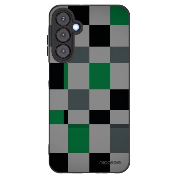 Picasee husă neagră din silicon pentru Samsung Galaxy A25 A256B 5G - Block Grid
