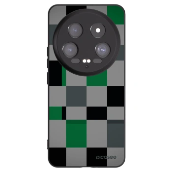 Picasee husă neagră din silicon pentru Xiaomi 14 Ultra - Block Grid