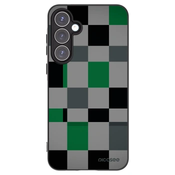 Picasee husă neagră din silicon pentru Samsung Galaxy A55 5G A556B - Block Grid