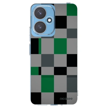 Picasee husă transparentă din silicon pentru Xiaomi Redmi 13C 5G - Block Grid