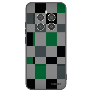 Picasee husă neagră din silicon pentru Realme 12 Pro 5G - Block Grid
