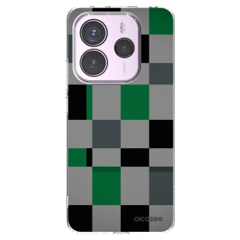 Picasee husă transparentă din silicon pentru Xiaomi Redmi Note 14 5G - Block Grid