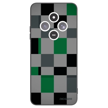 Picasee husă neagră din silicon pentru Xiaomi Redmi 14C - Block Grid