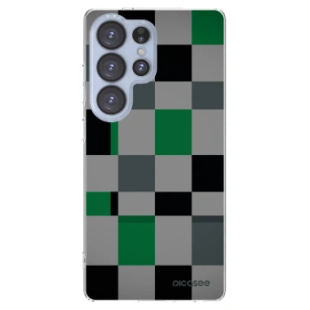 Picasee husă transparentă din silicon pentru Samsung Galaxy S25 Ultra 5G - Block Grid