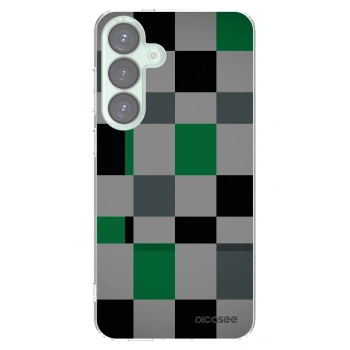 Picasee husă transparentă din silicon pentru Samsung Galaxy S25+ 5G - Block Grid
