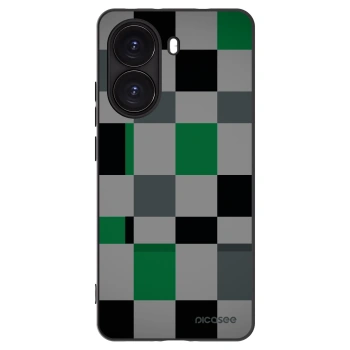 Picasee husă neagră din silicon pentru Xiaomi Poco X7 Pro 5G - Block Grid