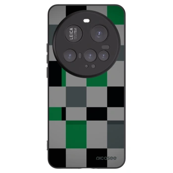 Picasee husă neagră din silicon pentru Xiaomi 15 Ultra - Block Grid