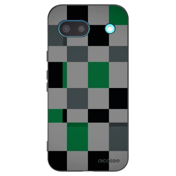 Picasee husă neagră din silicon pentru Google Pixel 8 - Block Grid