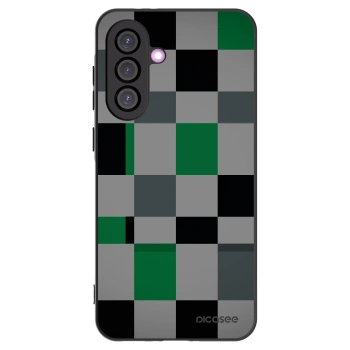 Picasee husă neagră din silicon pentru Samsung Galaxy A36 5G - Block Grid