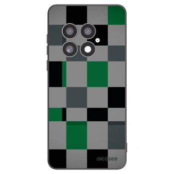 Picasee husă neagră din silicon pentru OnePlus 13 5G - Block Grid