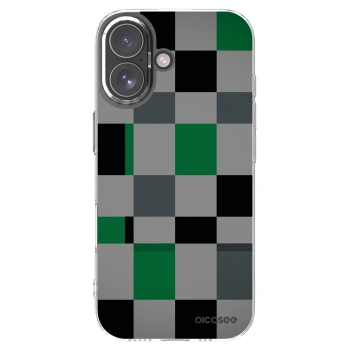 Picasee husă transparentă din silicon pentru Apple iPhone 17 - Block Grid