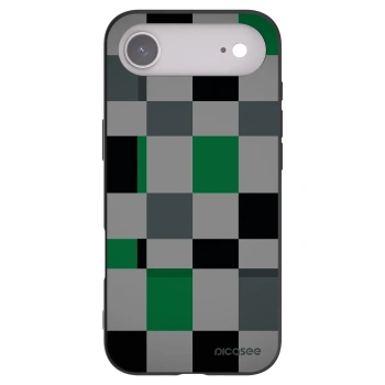 Picasee husă neagră din silicon pentru Apple iPhone Air - Block Grid