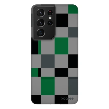 Picasee Fashion Case pentru Samsung Galaxy S21 Ultra 5G G998B - Block Grid