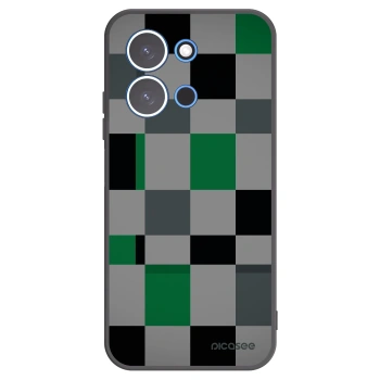 Picasee husă neagră din silicon pentru Xiaomi Redmi 15C 4G - Block Grid