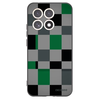 Picasee husă neagră din silicon pentru Xiaomi 15T - Block Grid