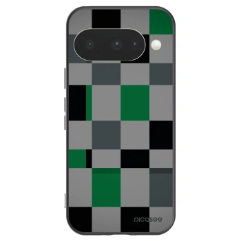 Picasee husă neagră din silicon pentru Google Pixel 10 - Block Grid