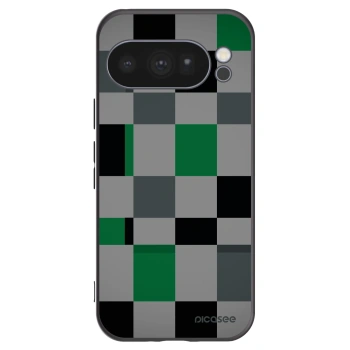 Picasee husă neagră din silicon pentru Google Pixel 10 Pro - Block Grid