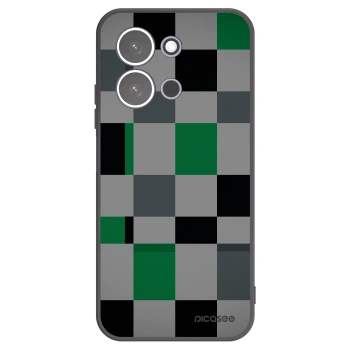 Picasee husă neagră din silicon pentru Xiaomi Redmi 15C 5G - Block Grid