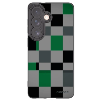 Picasee husă neagră din silicon pentru Samsung Galaxy S26 - Block Grid