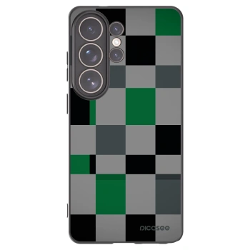 Picasee husă neagră din silicon pentru Samsung Galaxy S26 Ultra - Block Grid
