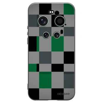 Picasee husă neagră din silicon pentru Xiaomi 17 Ultra - Block Grid