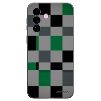 Picasee husă neagră din silicon pentru Samsung Galaxy A57 5G - Block Grid