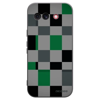 Picasee husă neagră din silicon pentru Google Pixel 10a - Block Grid