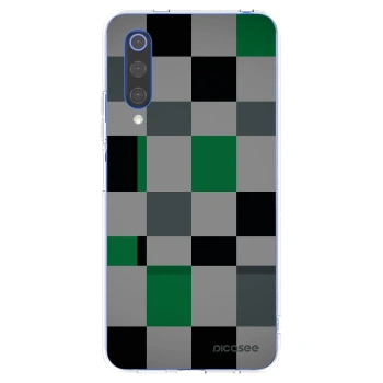 Picasee husă transparentă din silicon pentru Xiaomi Mi 9 SE - Block Grid