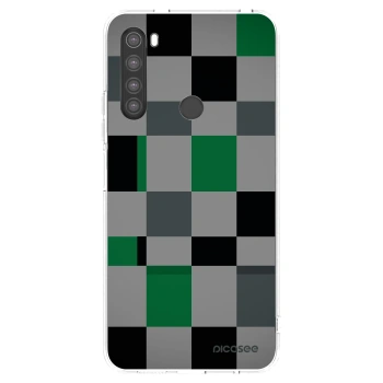 Picasee husă transparentă din silicon pentru Xiaomi Redmi Note 8 - Block Grid