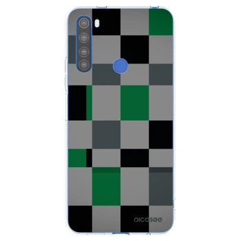 Picasee husă transparentă din silicon pentru Xiaomi Redmi Note 8T - Block Grid