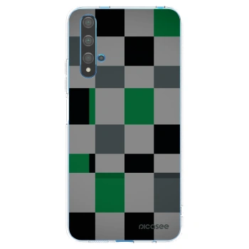 Picasee husă transparentă din silicon pentru Huawei Nova 5T - Block Grid