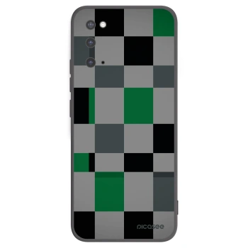 Picasee husă neagră din silicon pentru Samsung Galaxy S20 G980F - Block Grid