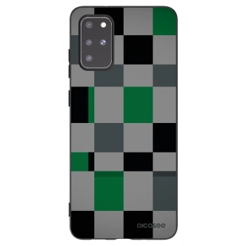 Picasee husă neagră din silicon pentru Samsung Galaxy S20+ G985F - Block Grid