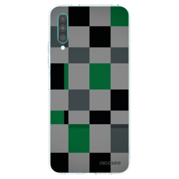 Picasee husă transparentă din silicon pentru Samsung Galaxy A30s A307F - Block Grid