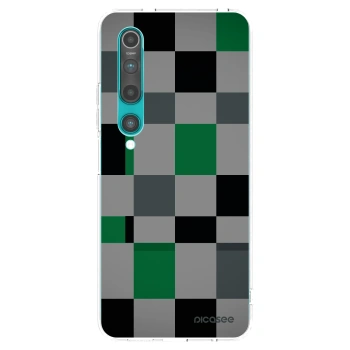 Picasee husă transparentă din silicon pentru Xiaomi Mi 10 - Block Grid