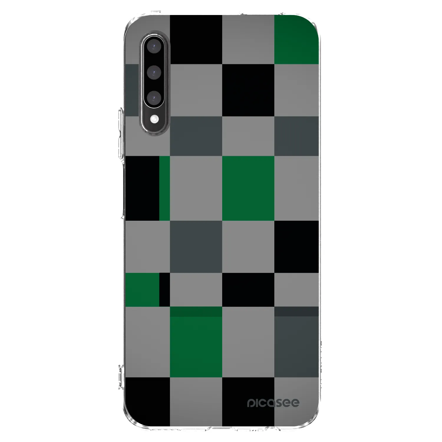 Picasee husă transparentă din silicon pentru Honor 9X Pro - Block Grid