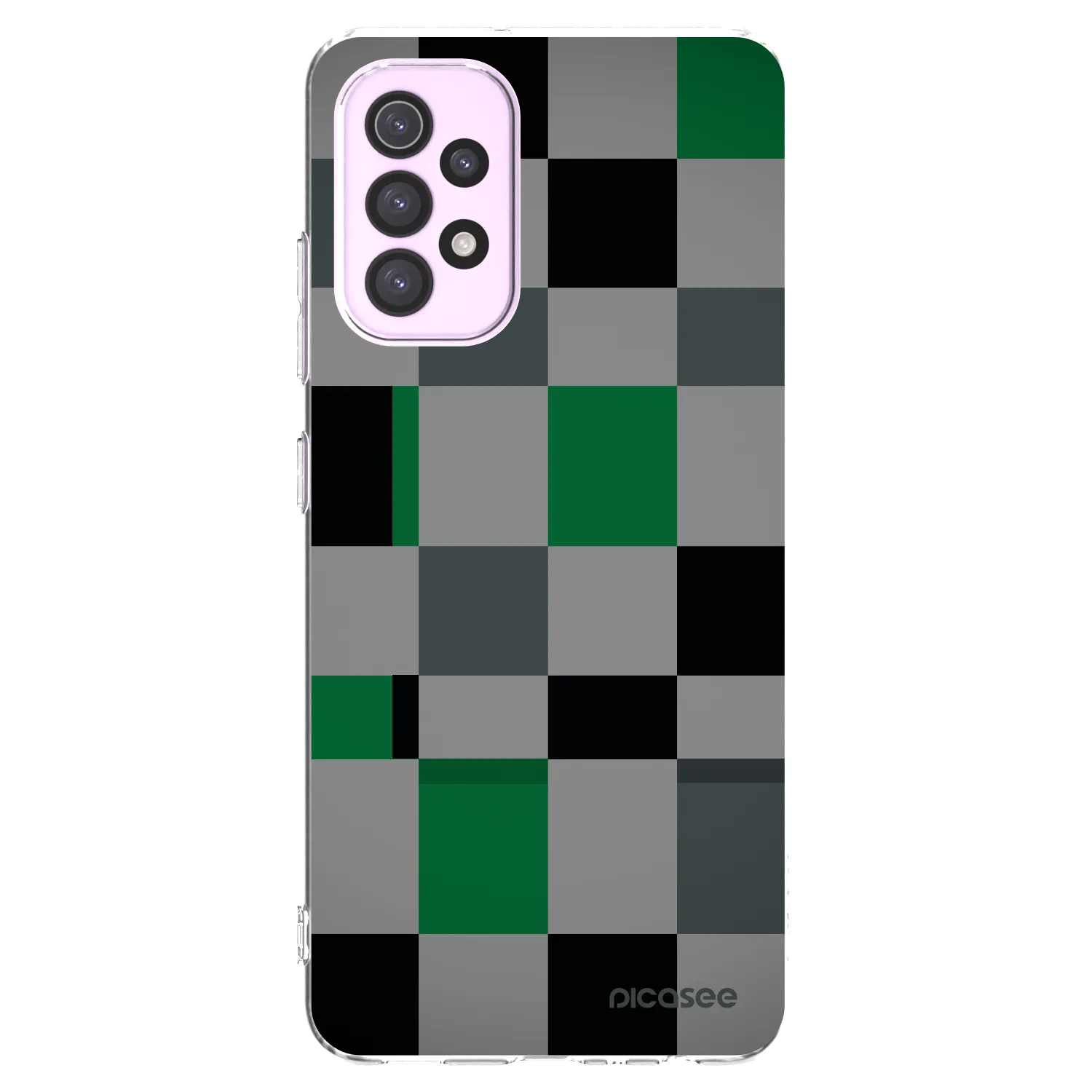 Picasee husă transparentă din silicon pentru Samsung Galaxy A32 5G A326B - Block Grid