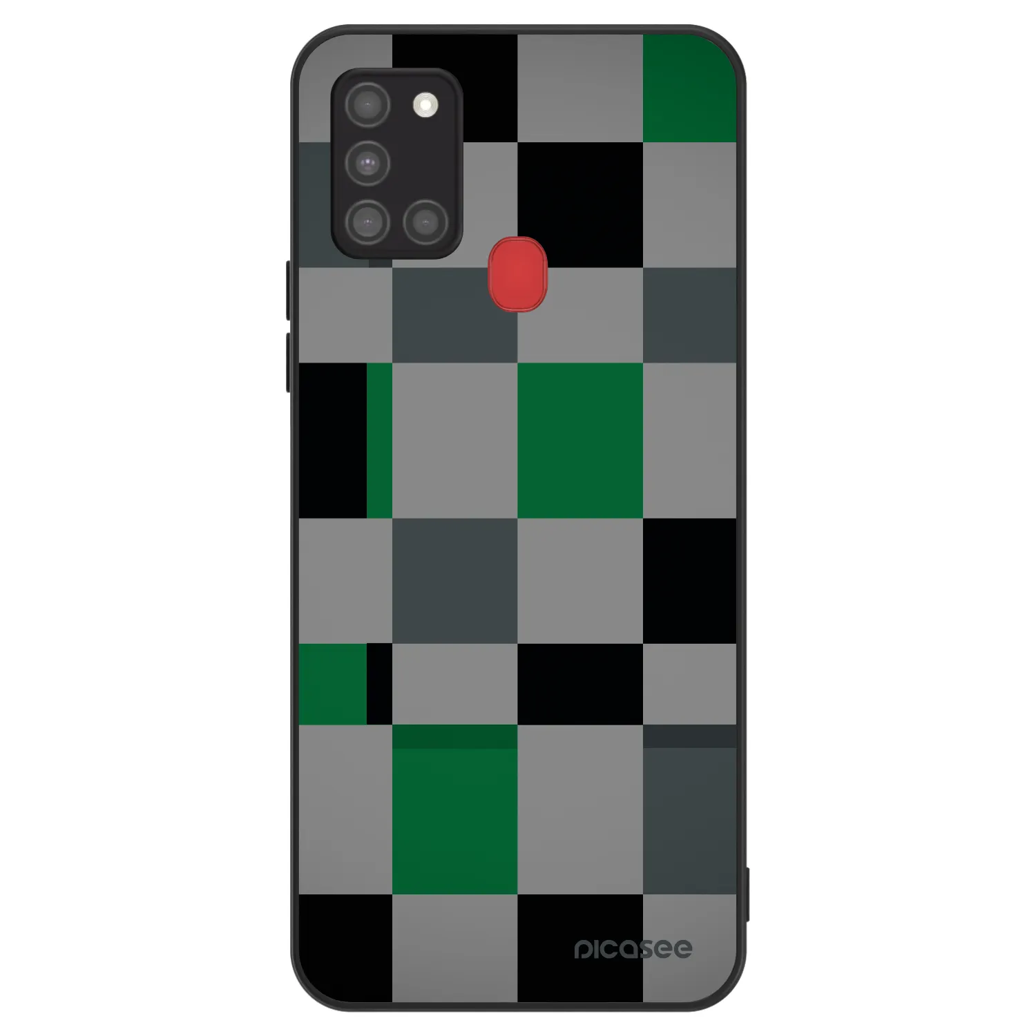 Picasee ULTIMATE CASE pentru Samsung Galaxy A21s - Block Grid
