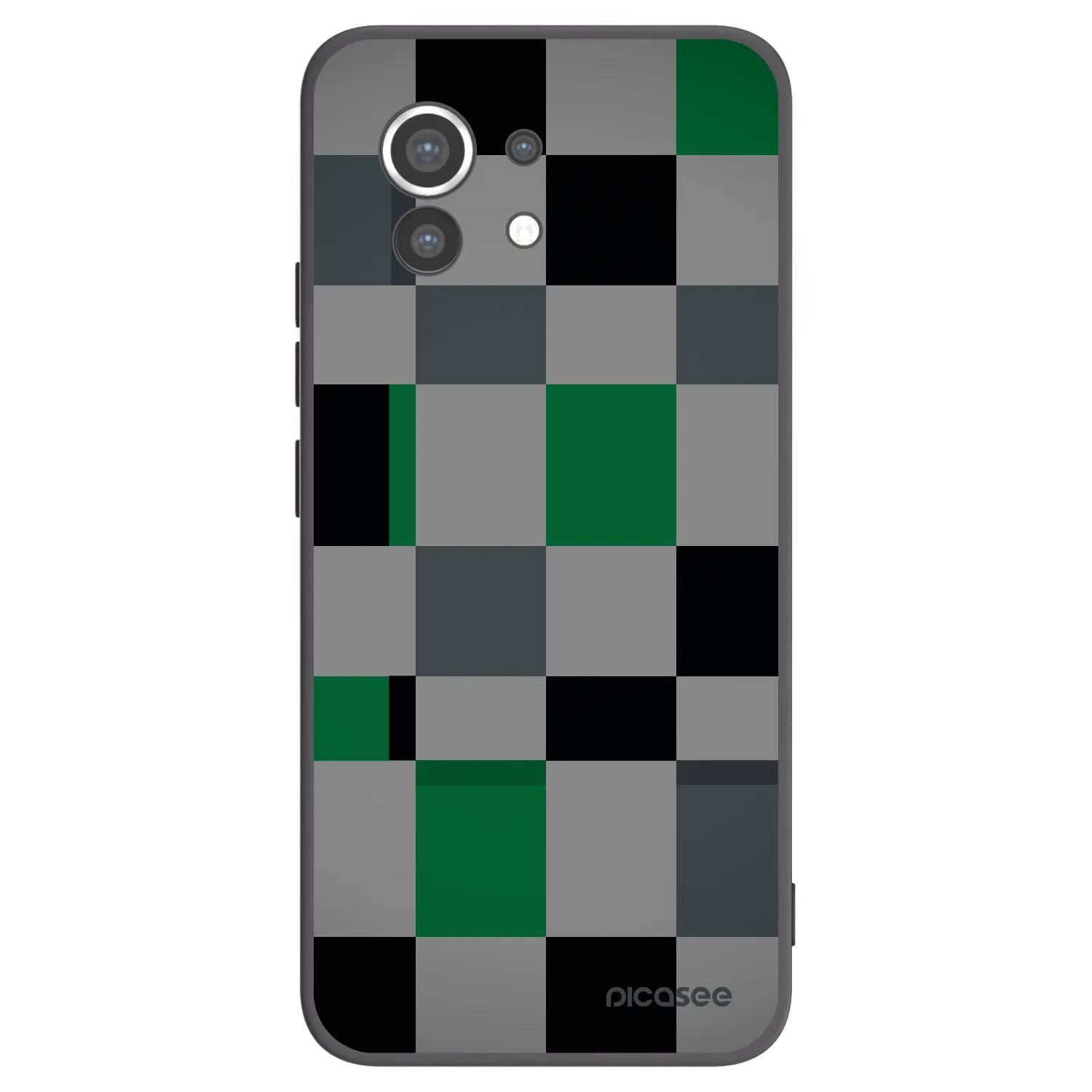 Picasee husă neagră din silicon pentru Xiaomi Mi 11 - Block Grid