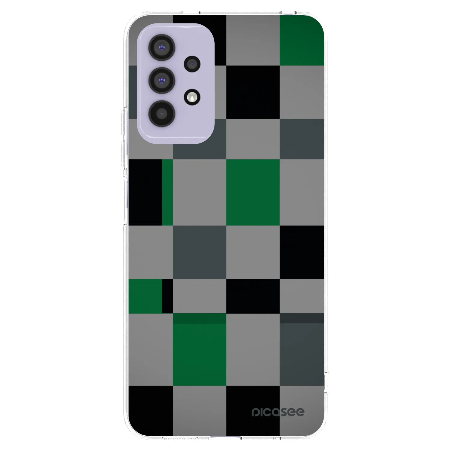 Picasee husă transparentă din silicon pentru Samsung Galaxy A32 4G SM-A325F - Block Grid